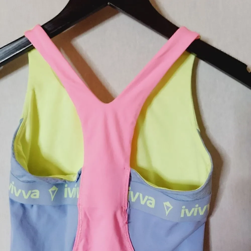 ‎Ivivva girls tri-color athletic top